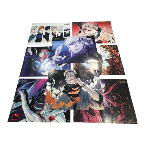 Other - Jujutsu Kaisen Anime Art Prints Set Gojo Satoru Characters Posters Collection‎